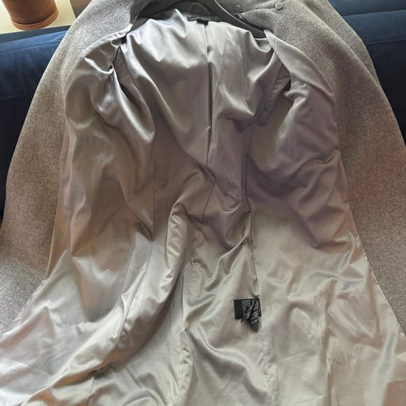 Club Monoco Baylee Long Wrap Wool Coat Gray Size S - Picture 7 of 15